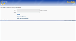 Desktop Screenshot of inscricao.uniformg.edu.br