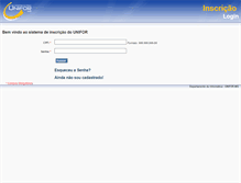 Tablet Screenshot of inscricao.uniformg.edu.br